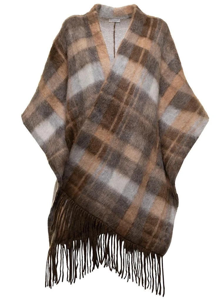 商品Brunello Cucinelli|CHECK CAPE,价格¥29164,第1张图片