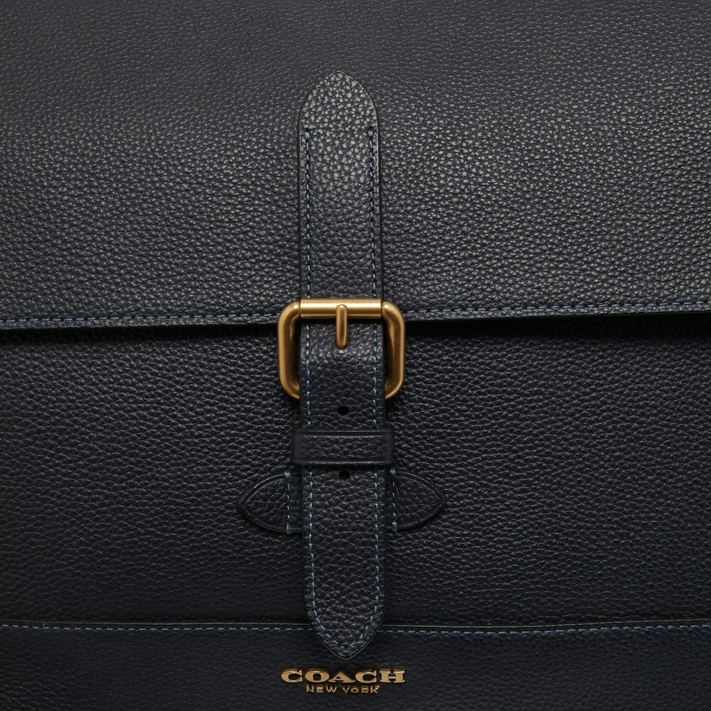商品[二手商品] Coach|Coach Blue Signature Canvas an Leather Hudson Messenger Bag,价格¥1526,第5张图片详细描述
