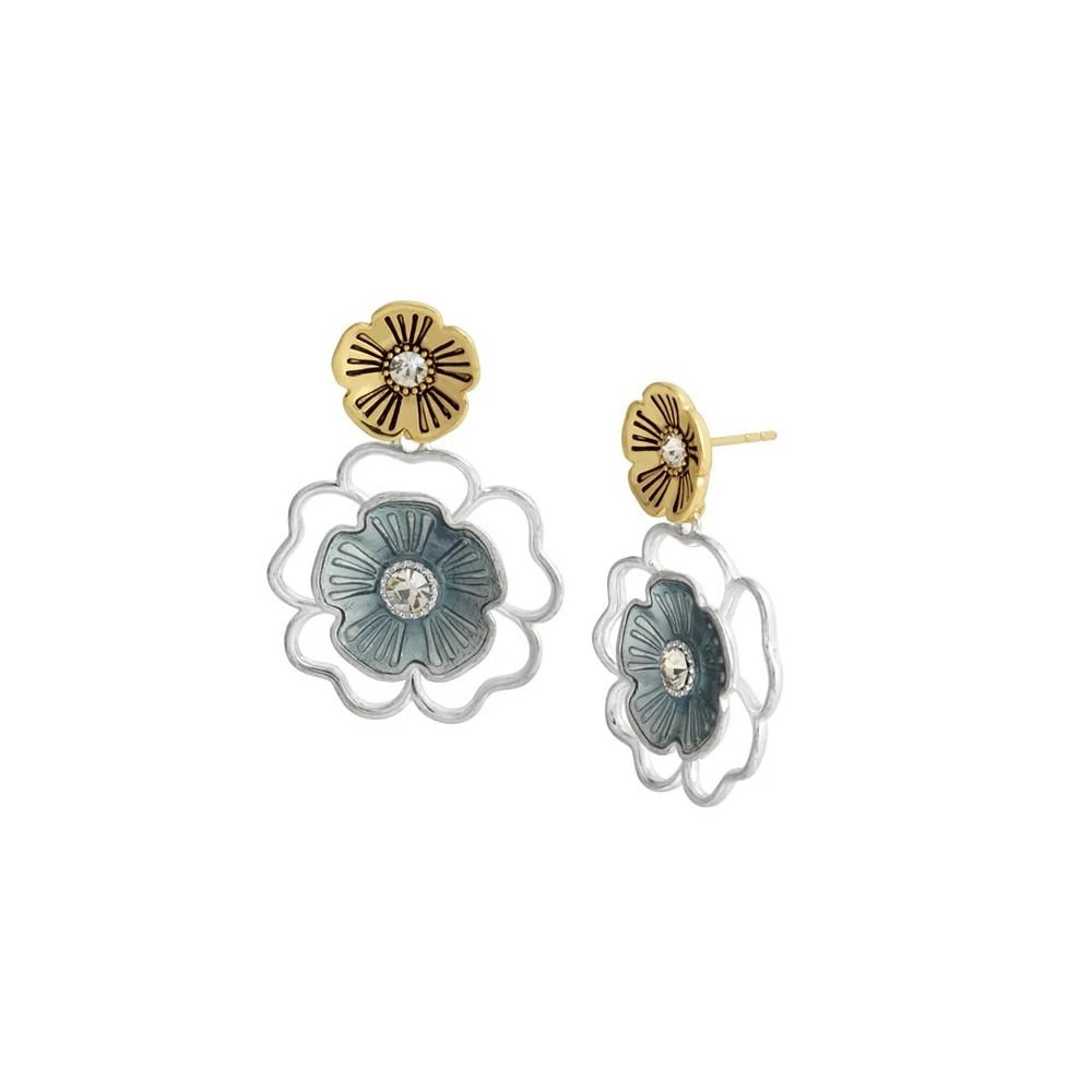 商品Coach|Organic Tea Rose Drop Earrings,价格¥658,第1张图片