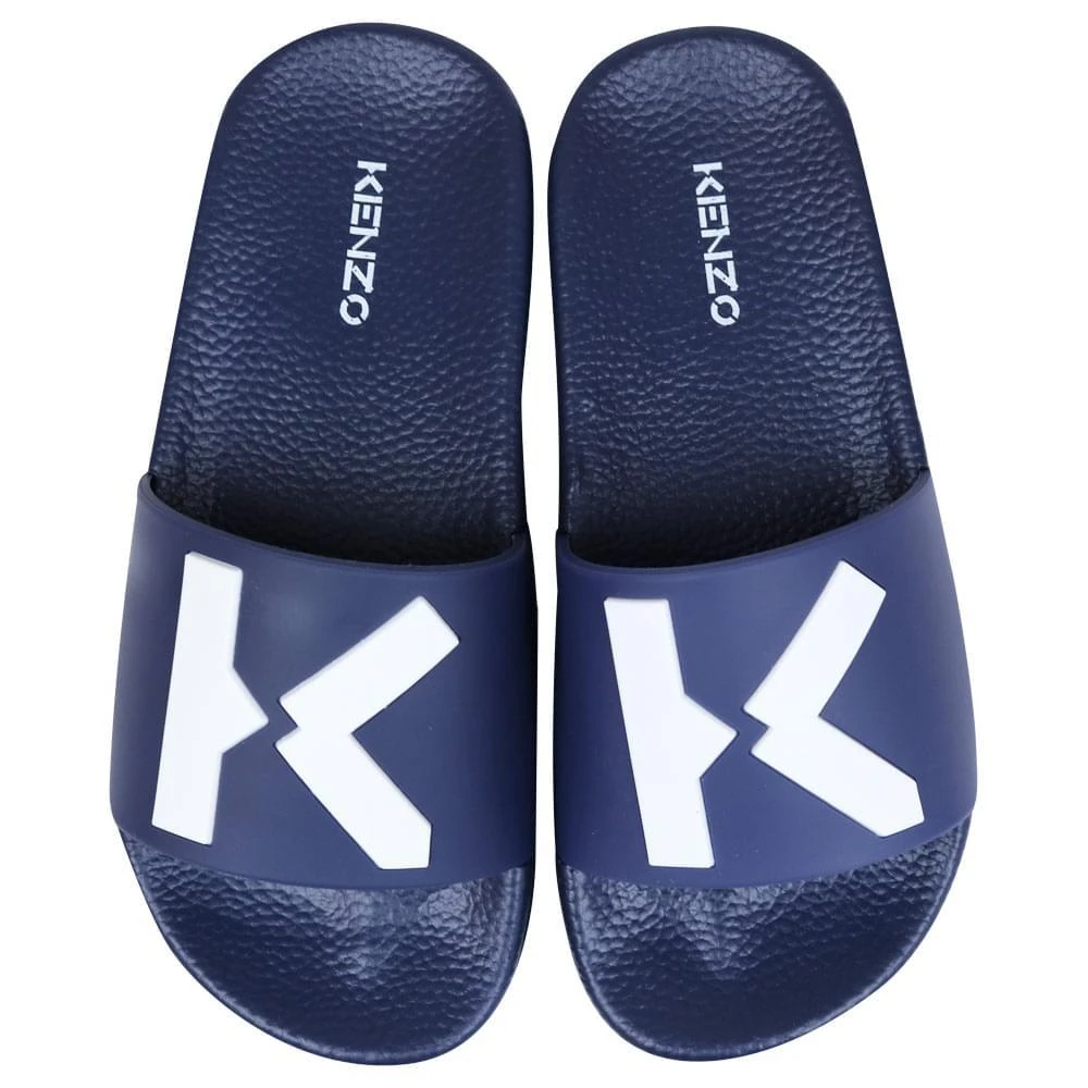 商品Kenzo|Logo Navy Sliders,价格¥341,第4张图片详细描述