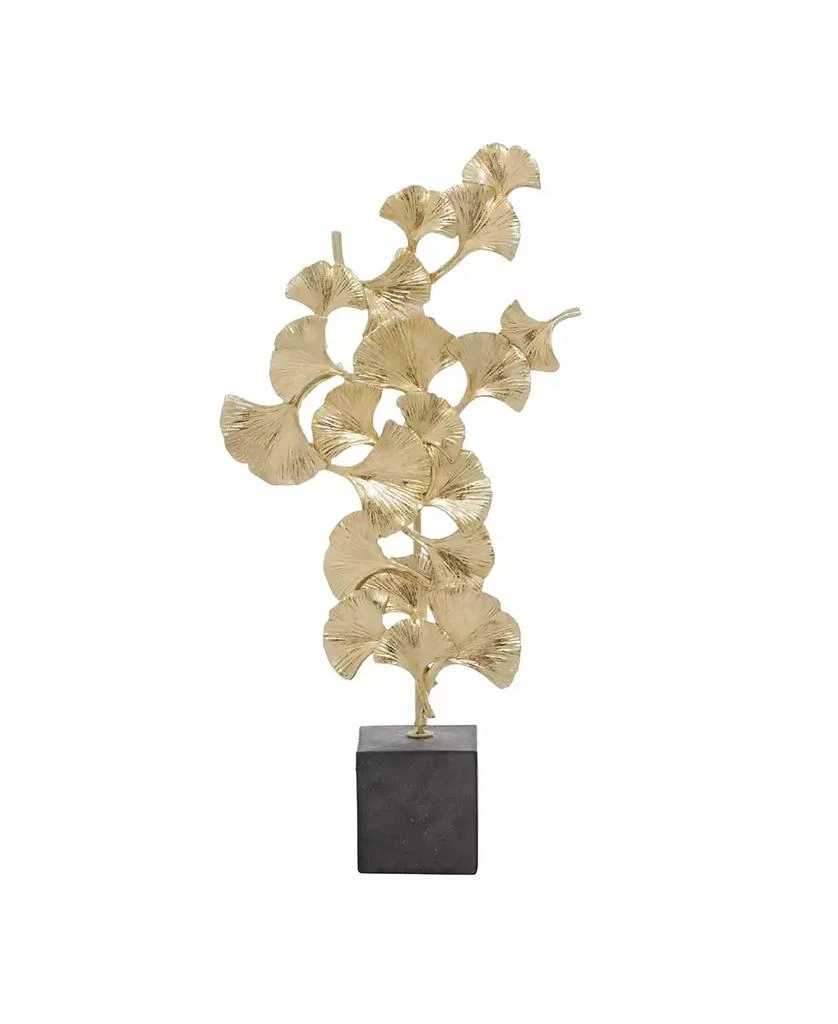 商品Rosemary Lane|Polyresin Contemporary Gingko Leaf Sculpture, 20" x 10",价格¥570,第3张图片详细描述