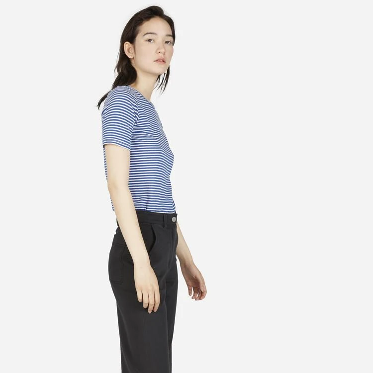 商品Everlane|纯棉圆领条纹T恤,价格¥104,第4张图片详细描述