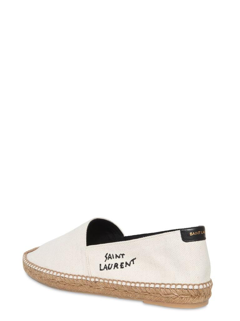 商品Yves Saint Laurent|Logo Cotton & Linen Canvas Espadrilles,价格¥3841,第6张图片详细描述