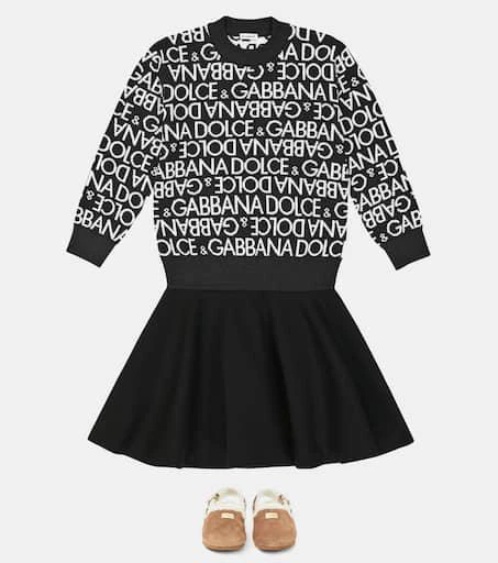 商品Dolce & Gabbana|Suede and faux fur mules,价格¥2226,第2张图片详细描述