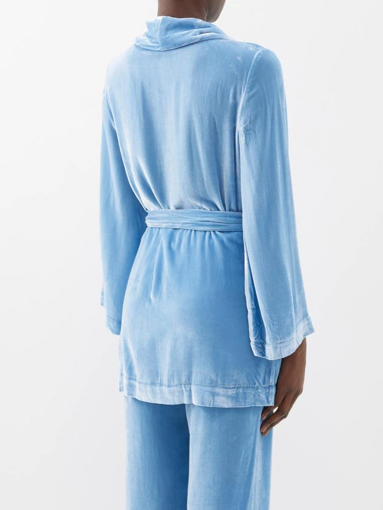 商品Sleeping with Jacques|Bon Vivant velvet robe,价格¥1331,第5张图片详细描述