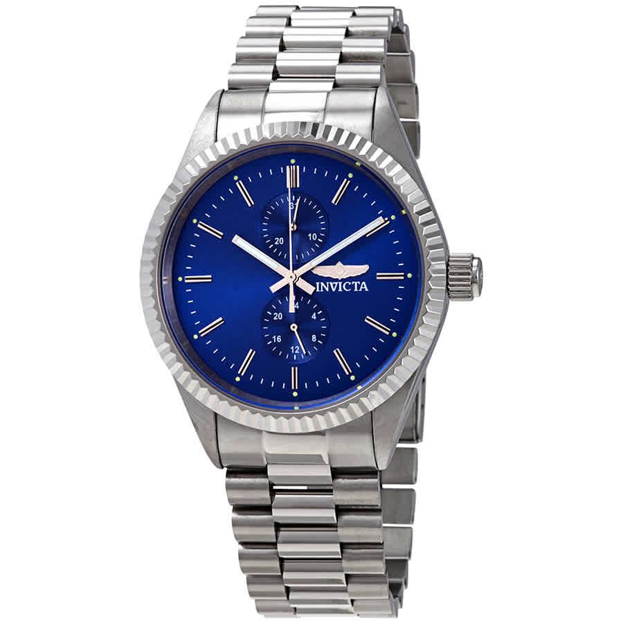 Invicta Specialty Blue Dial Stainless Steel Mens Watch 29420商品第1张图片规格展示