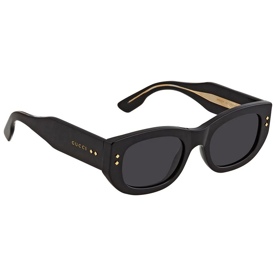 商品Gucci|Solid Grey Rectangular Ladies Sunglasses GG1215S 002 51,价格¥1972,第3张图片详细描述