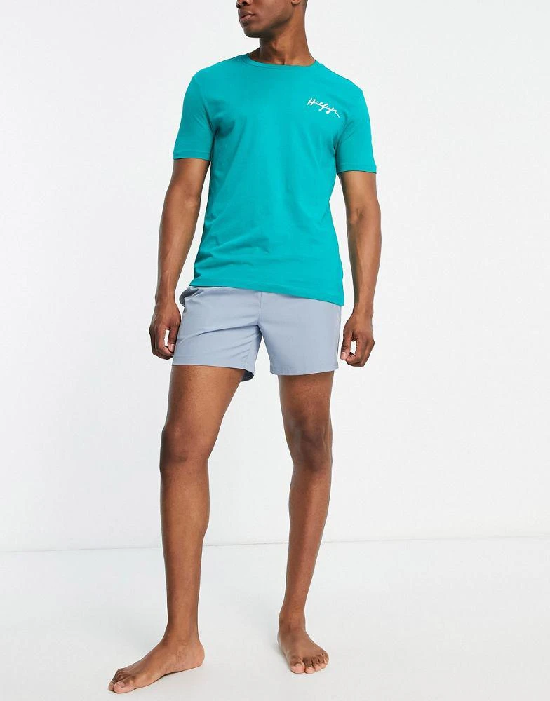 商品Tommy Hilfiger|Tommy Hilfiger swim t-shirt in teal co-ord,价格¥192,第3张图片详细描述