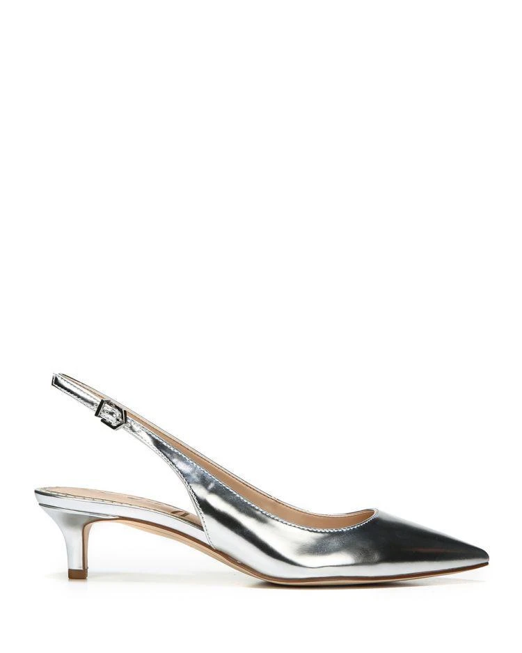 商品Sam Edelman|Ludlow Metallic Pointed Toe Slingback Pumps ,价格¥570,第2张图片详细描述