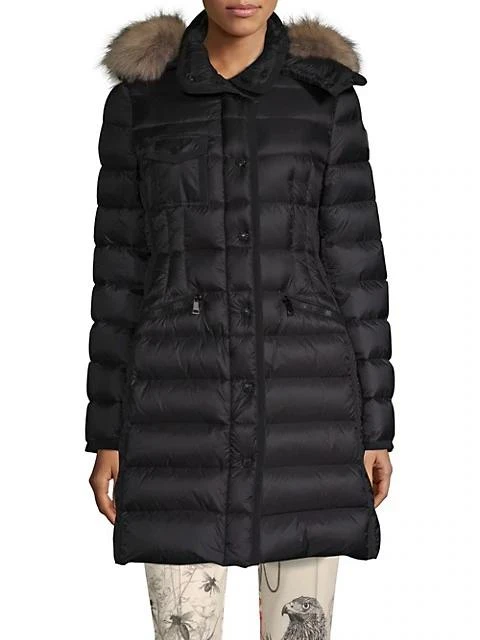 商品Moncler|Fur-Trim Hermifur Leger Coat,价格¥17384,第1张图片