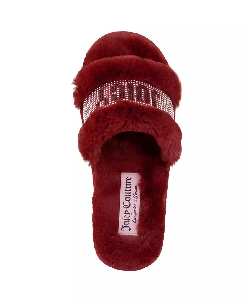 商品Juicy Couture|Women's Halo Faux Fur Slip-On Slippers,价格¥204,第4张图片详细描述