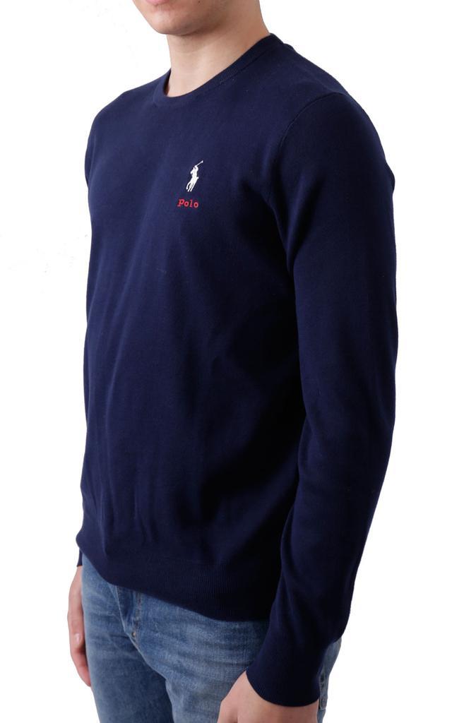商品Ralph Lauren|Cotton Crewneck Sweater - Cruise Navy,价格¥329,第4张图片详细描述