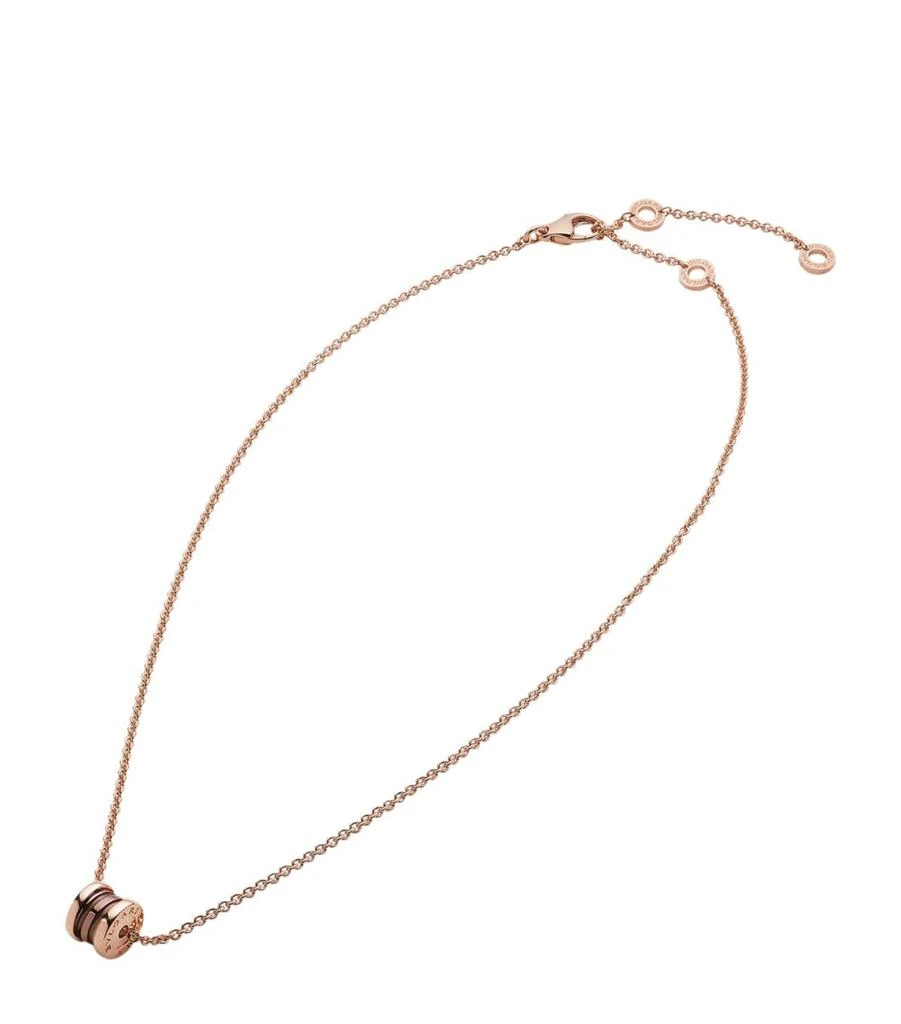 商品BVLGARI|Rose Gold And Ceramic B.Zero1 Necklace,价格¥21391,第1张图片