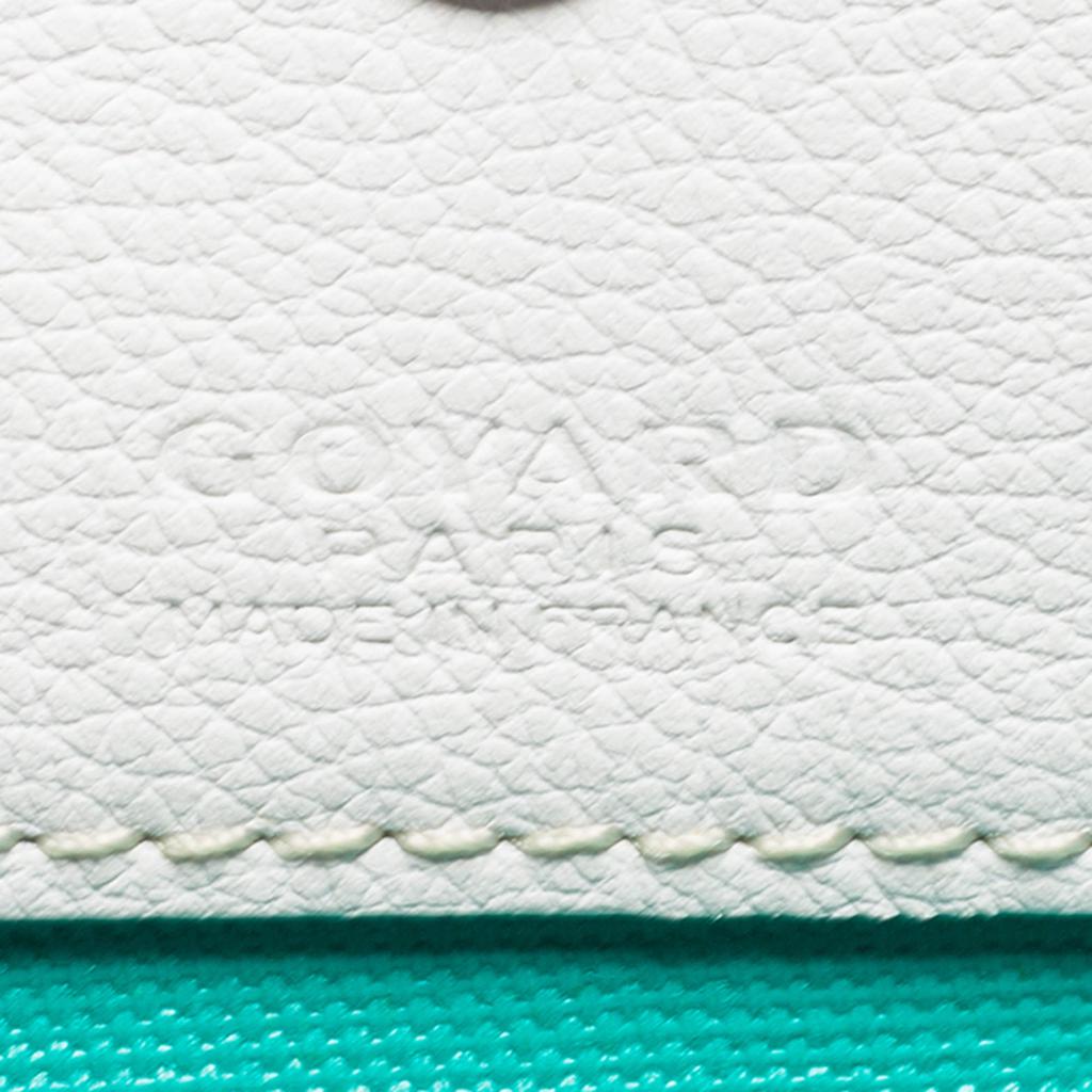 Goyard White/Green Goyardine Coated Canvas Saint Louis Claire Voie PM Tote商品第9张图片规格展示