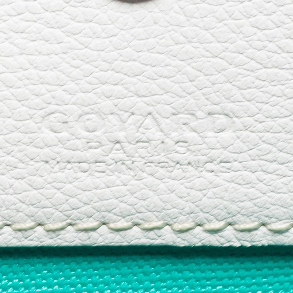 Goyard White/Green Goyardine Coated Canvas Saint Louis Claire Voie PM Tote  商品