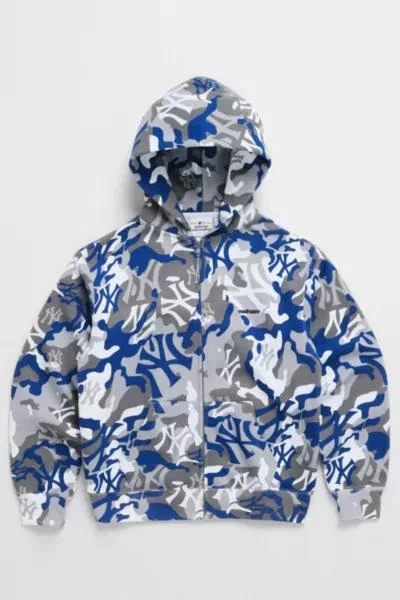 商品Madhappy|Madhappy Yankees Camo Full Zip Hoodie,价格¥2612,第1张图片