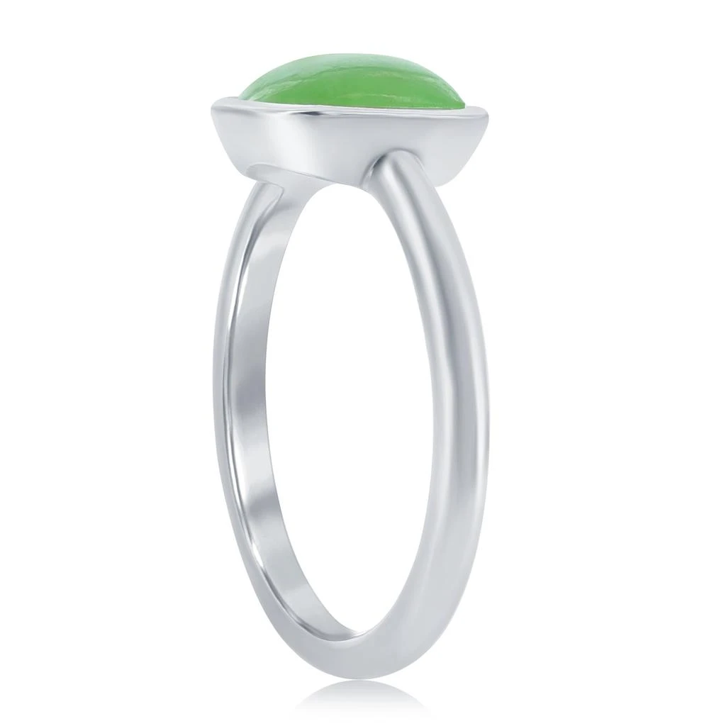 商品Simona|Sterling Silver 8mm Cushion Jade Ring,价格¥406,第2张图片详细描述