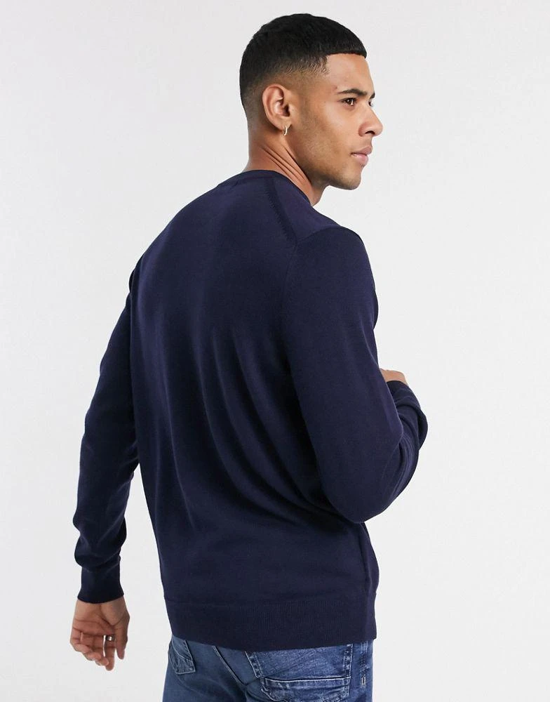 商品Fred Perry|Fred Perry crew neck jumper in navy,价格¥960,第2张图片详细描述