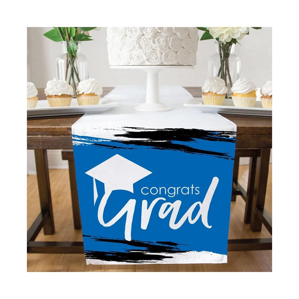 商品Big Dot of Happiness|Blue Grad - Best is Yet to Come Grad Party Decor - Cloth Table Runner 13 x 70 in,价格¥164,第3张图片详细描述