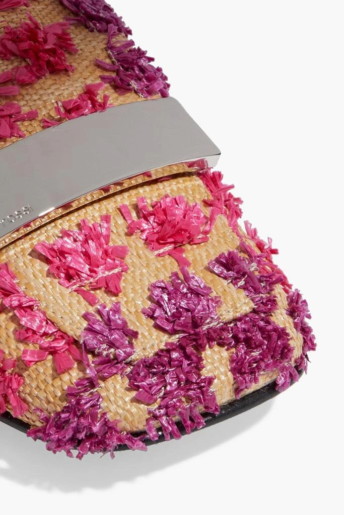 商品Sergio Rossi|sr1 embellished raffia slippers,价格¥1080,第4张图片详细描述
