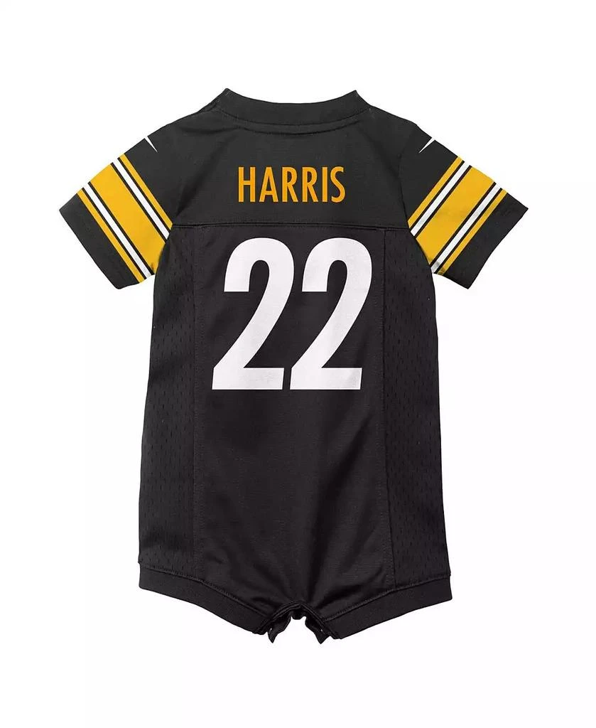 商品NIKE|Boys and Girls Newborn and Infant Najee Harris Black Pittsburgh Steelers Game Romper Jersey,价格¥375,第3张图片详细描述