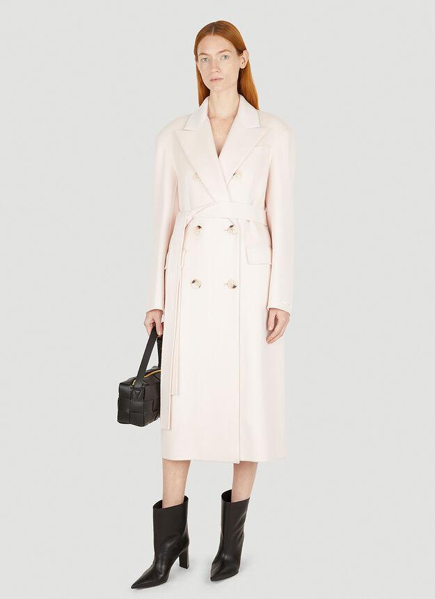 商品Max Mara|Belted Double Breasted Coat in Pink,价格¥15028,第4张图片详细描述