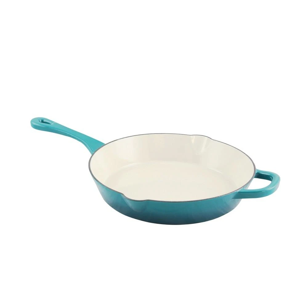 商品Gibson|Crock Pot Artisan 12" Round Enameled Cast Iron Skillet,价格¥538,第1张图片