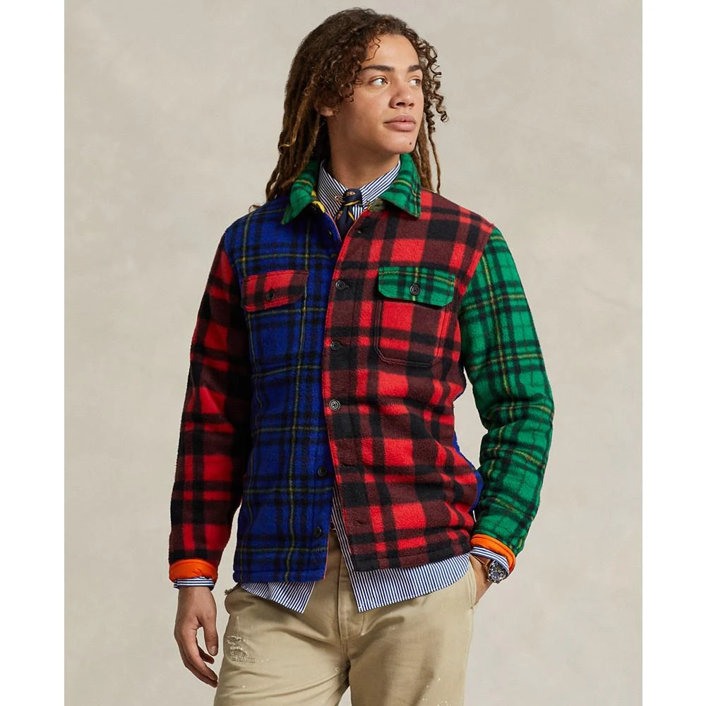 商品Ralph Lauren|Men's Plaid Brushed Fleece Shirt Jacket,价格¥1093,第1张图片