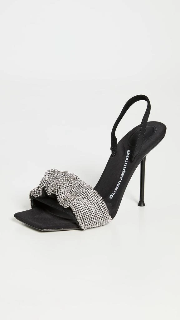 商品Alexander Wang|Alexander Wang Julie 水晶固定带凉鞋,价格¥4353,第2张图片详细描述