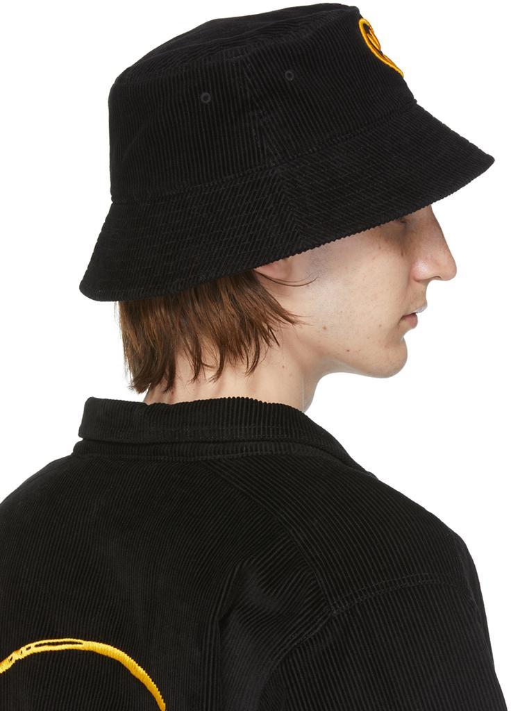 商品Drew House|SSENSE Exclusive Black Painted Mascot Bucket Hat,价格¥510,第5张图片详细描述