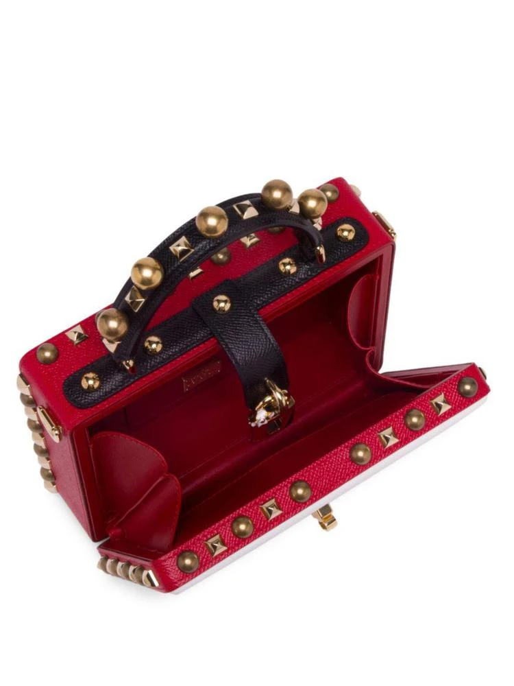 商品Dolce & Gabbana|Embellished Convertible Leather Clutch,价格¥19320,第2张图片详细描述