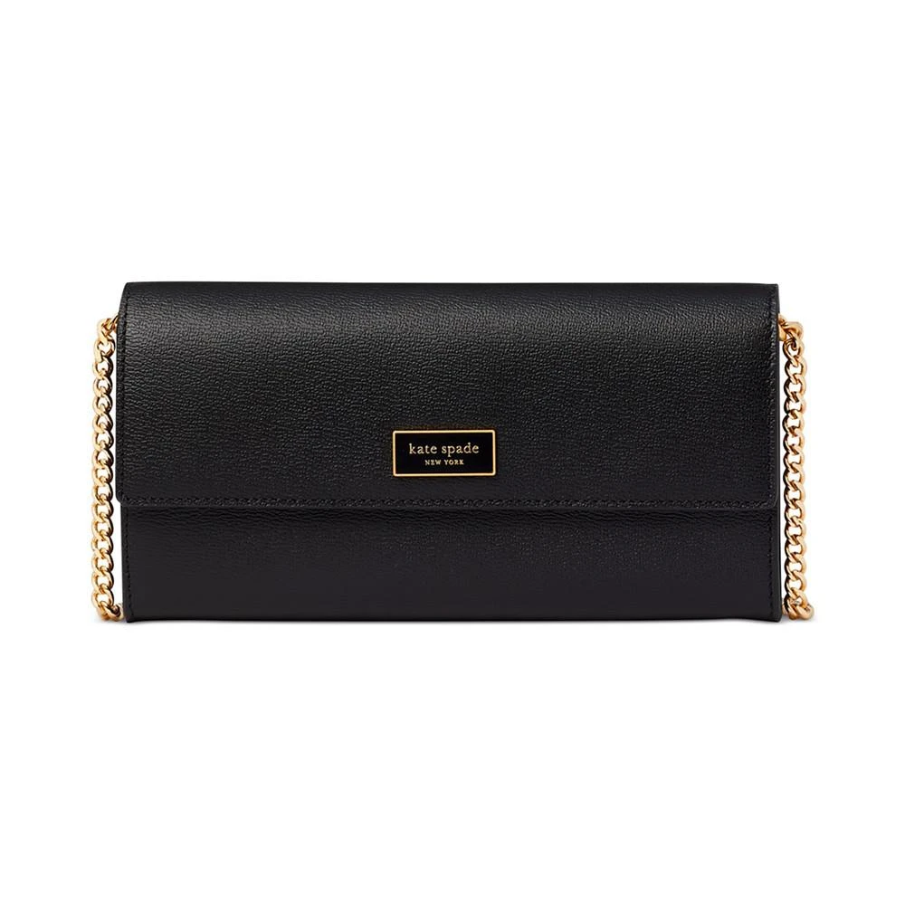 商品Kate Spade|Katy Textured Leather Flap Continental Crossbody Wallet,价格¥1836,第1张图片