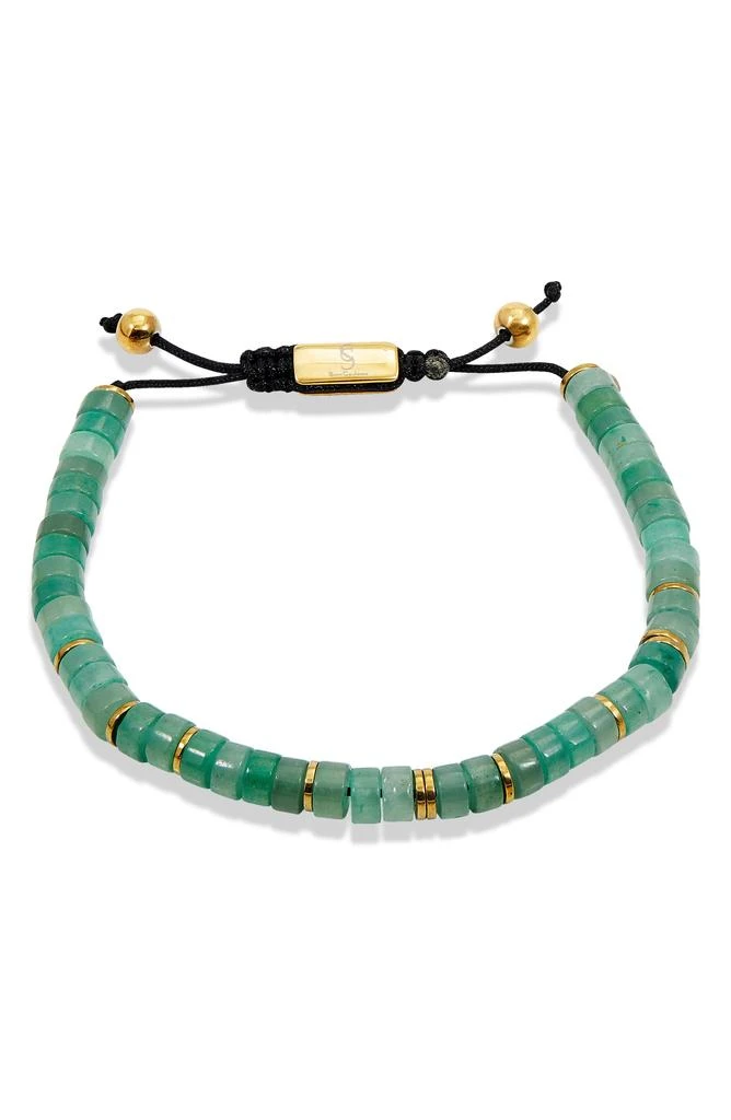 商品Savvy Cie Jewels|Jade Adjustable Slider Bracelet,价格¥225,第1张图片