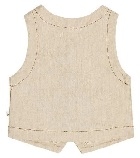 商品1 + in the Family|Baby Dario linen and cotton-blend vest,价格¥180,第2张图片详细描述