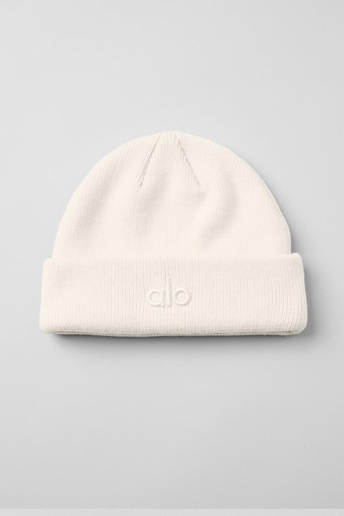Alo ノータブルビーニー　lvory Alo Notable Beanie - Ivory - Hats - Free Shipping - BeyondStyle
