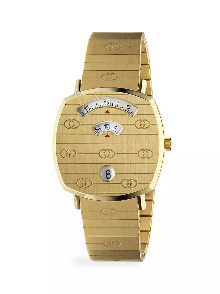 商品Gucci|Grip GG Yellow Gold PVD Bracelet Watch,价格¥12753,第3张图片详细描述