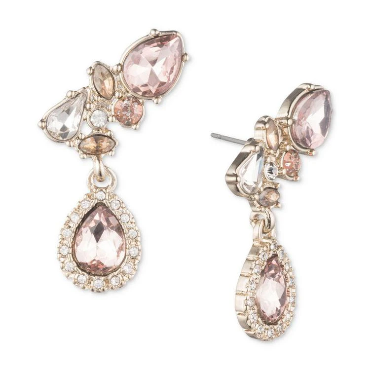 商品Givenchy|Gold-Tone Crystal Climber Drop Earrings,价格¥178,第1张图片