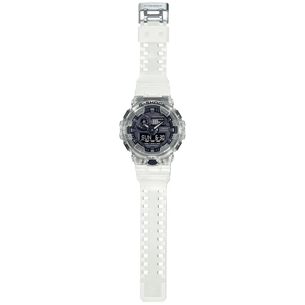 商品G-Shock|Men's Analog-Digital Clear Resin Strap Watch 53.4mm GA700SKE-7A,价格¥618,第4张图片详细描述