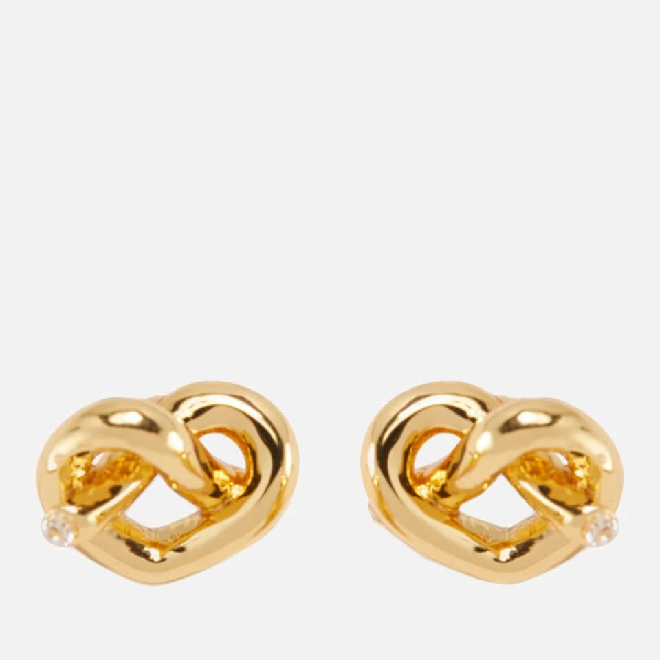 商品Kate Spade|Kate Spade New York Women's Loves Me Knot Studs - Gold,价格¥232,第1张图片