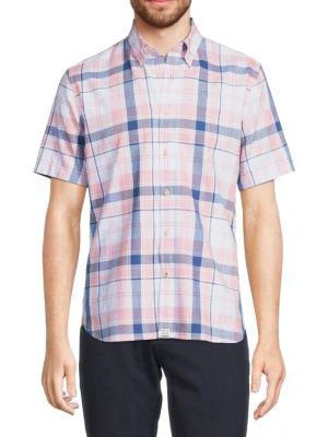 商品Brooks Brothers|​Regent Fit Short Sleeve Plaid Oxford Shirt,价格¥263,第1张图片