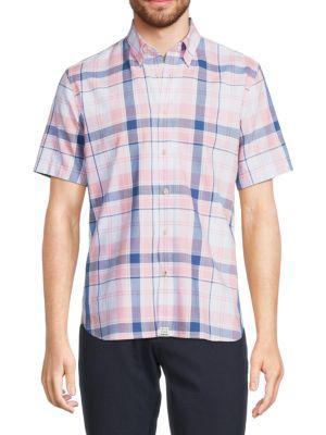 商品Brooks Brothers|​Regent Fit Short Sleeve Plaid Oxford Shirt,价格¥247,第1张图片