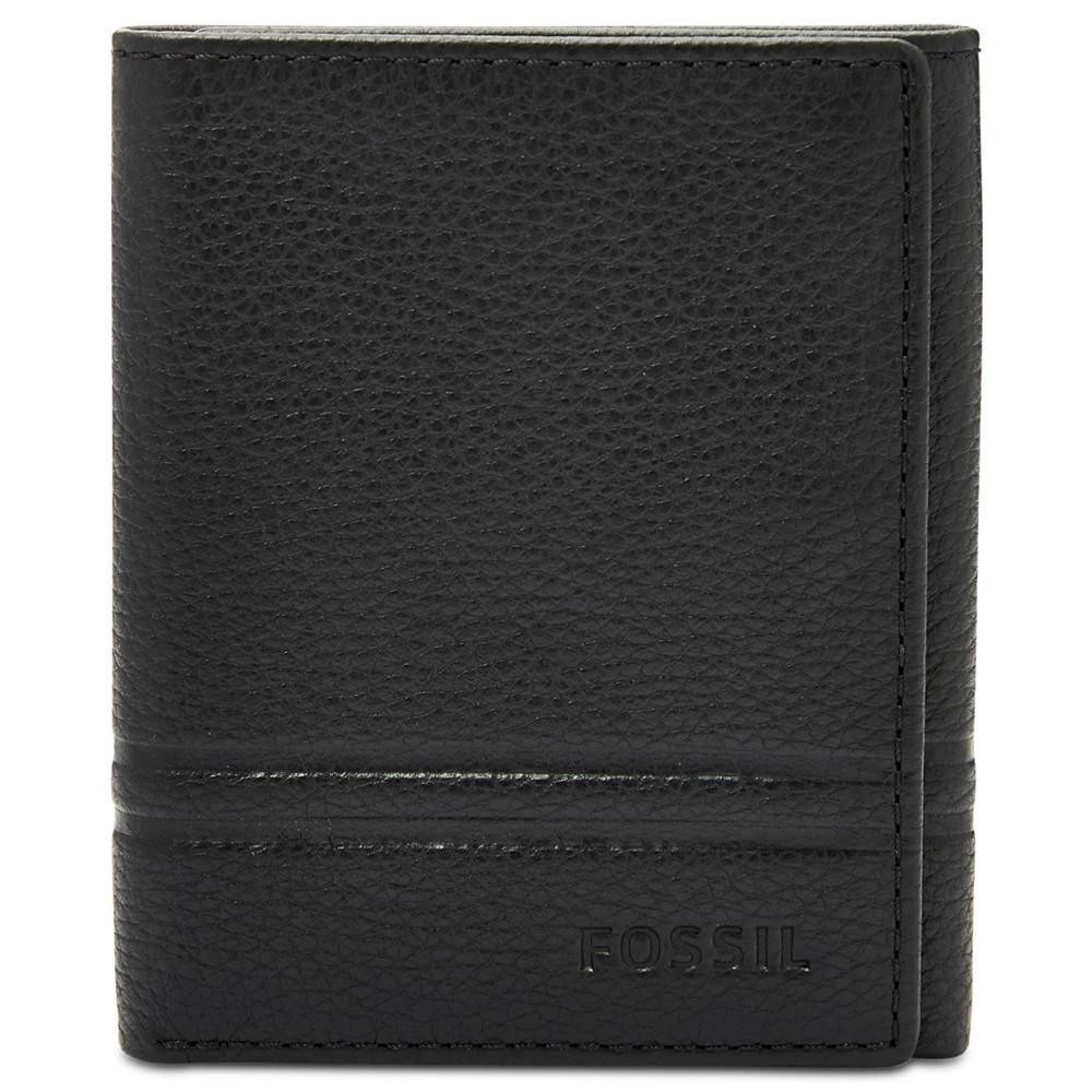 商品Fossil|Men's Wilder Leather Tri-Fold Wallet,价格¥167,第2张图片详细描述