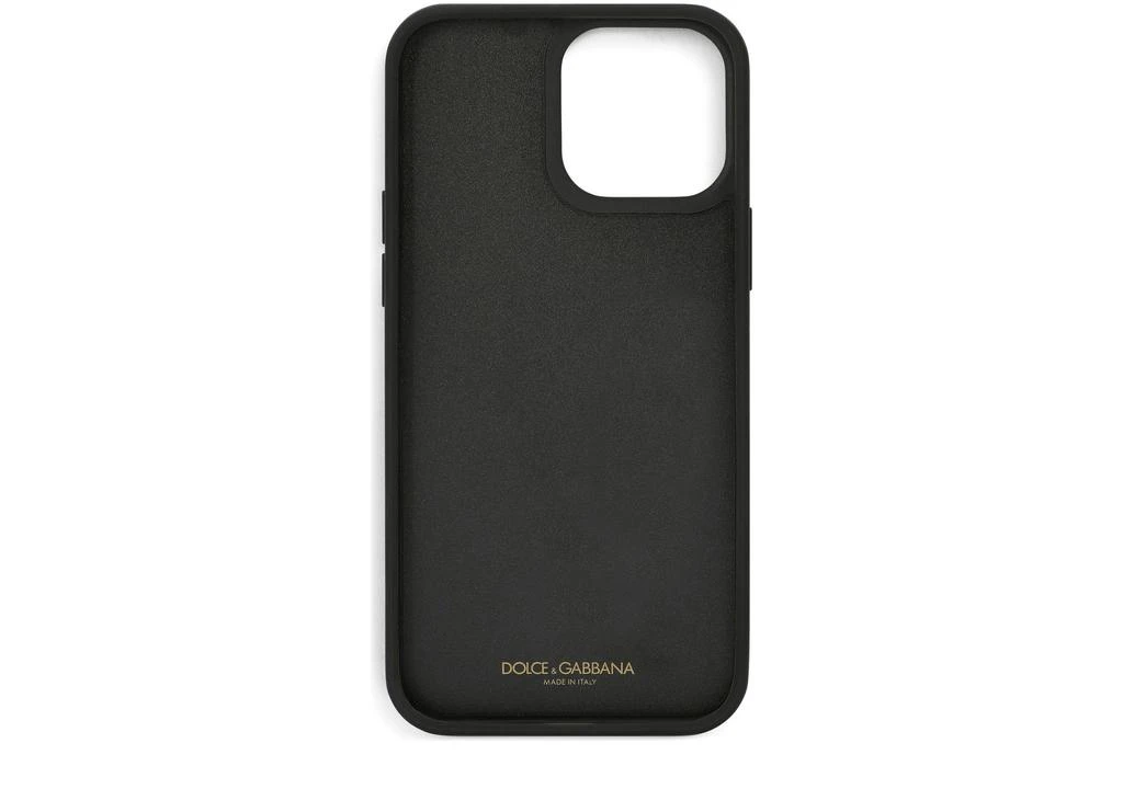 商品Dolce & Gabbana|Calfskin iPhone 13 Pro Max cover with all-over DG print,价格¥2191,第2张图片详细描述