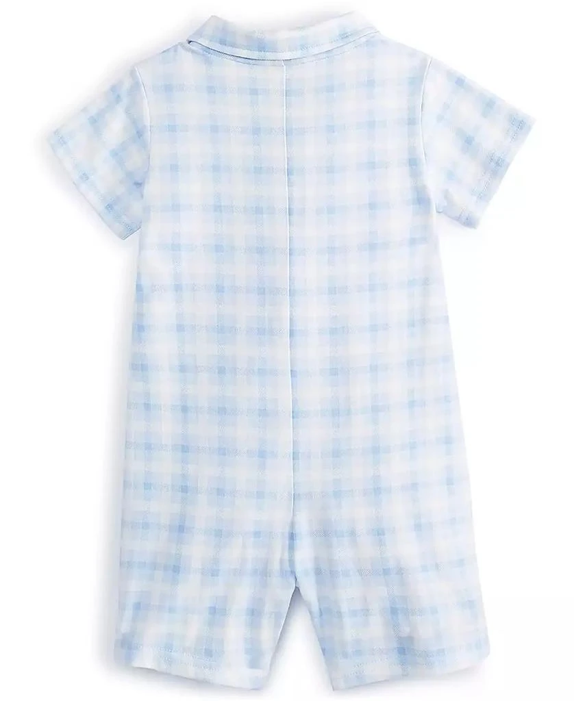 商品First Impressions|Baby Boys Friendship Plaid Sunsuit, Created for Macy's,价格¥68,第2张图片详细描述