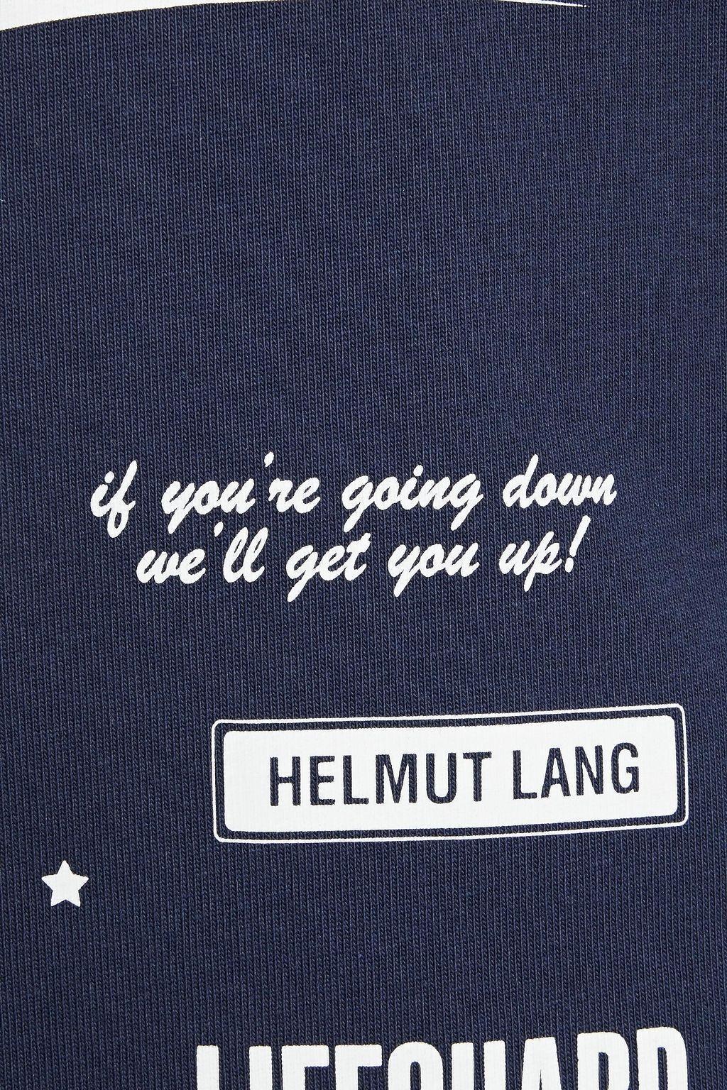 商品Helmut Lang|Badge printed cotton T-shirt,价格¥589,第6张图片详细描述