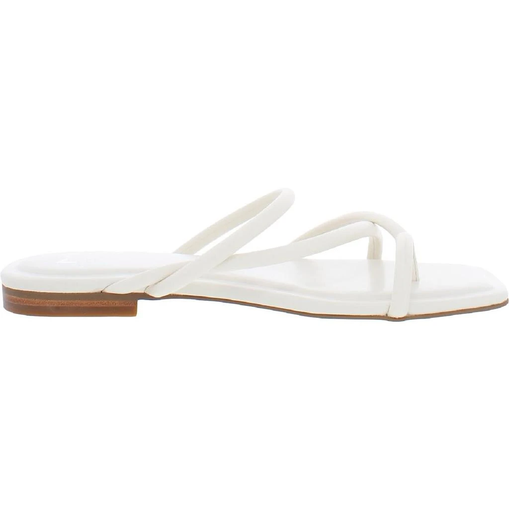商品Marc Fisher|Marc Fisher LTD Womens Fiada Faux Leather Thong Flip-Flops,价格¥57,第3张图片详细描述