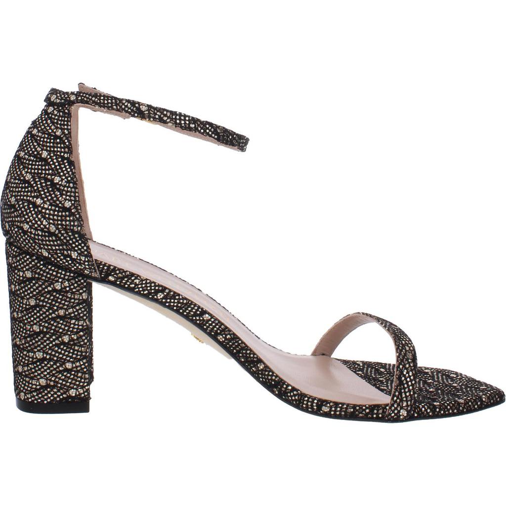 Stuart Weitzman Womens Amelina Knit Metallic Heel Sandals商品第4张图片规格展示