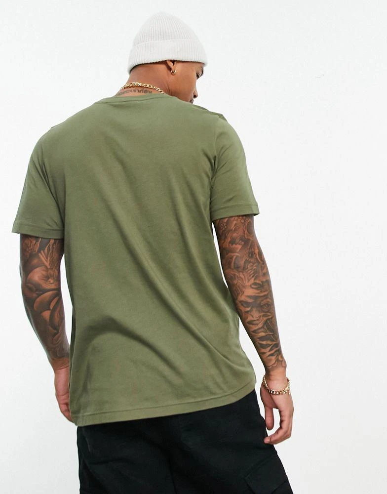 商品Adidas|adidas Originals Trefoil Essentials logo t-shirt in olive,价格¥218,第2张图片详细描述