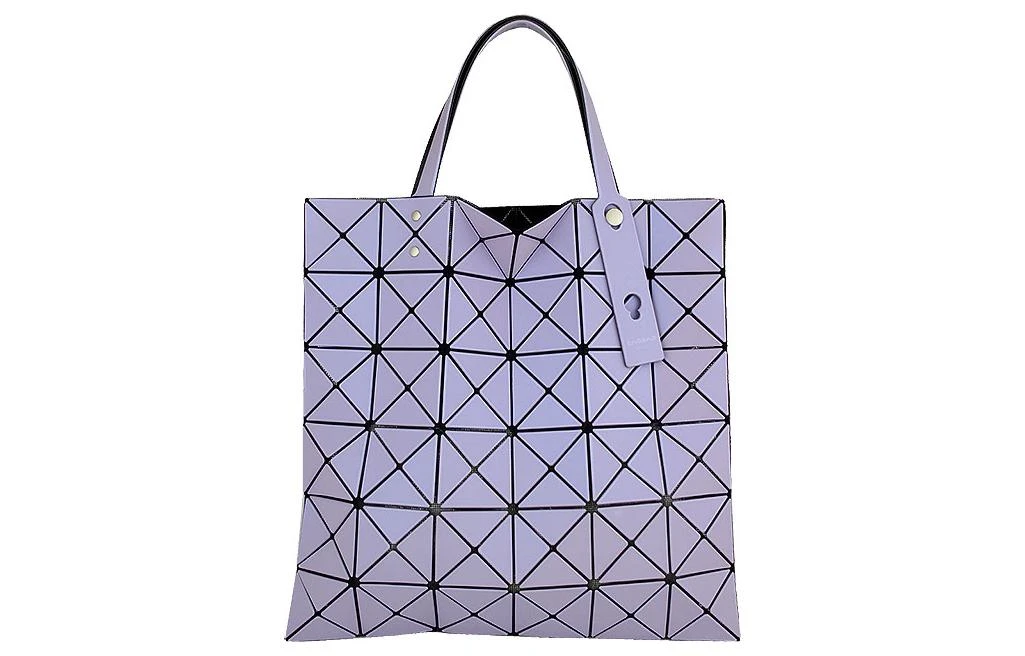 商品[国内直发] Issey Miyake|三宅一生 Lucent系列  六格大容量 PVC 托特包Tote包购物袋电脑包单肩手提包 中号 女款 紫罗兰色,价格¥3818,第4张图片详细描述