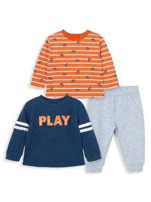 商品Little Me|Little Boy's 3-Piece Tee, Sweatshirt & Joggers Set,价格¥199,第1张图片